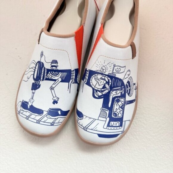 Womens Size 6.5 New UIN Slip On Shoes Loafers Microfiber Leather Upper Viva UIN - Picture 8 of 10